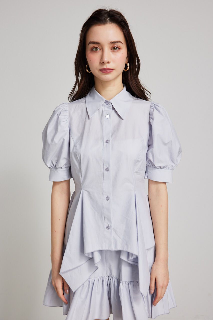 rienda「ハンカチーフヘムSH」|シャツ・ブラウス|