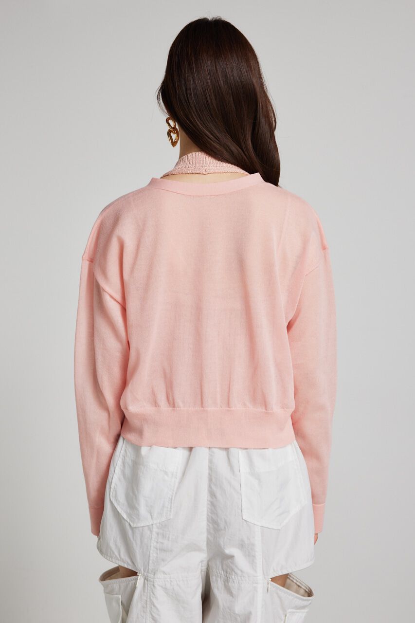 rienda「2wayスリットデザインKnitカーデ」|ニット・セーター|