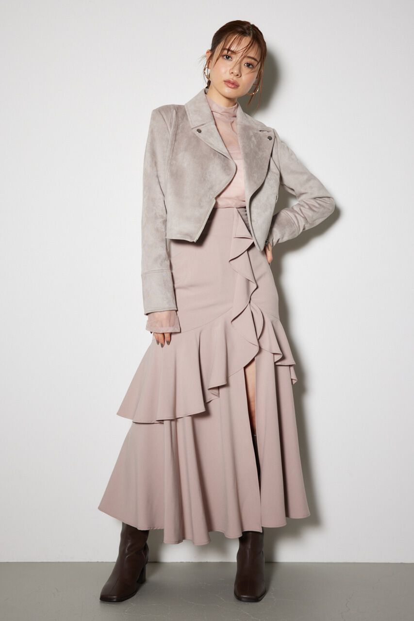 rienda「24AWフェイクスエードライダースジャケット」|その他|