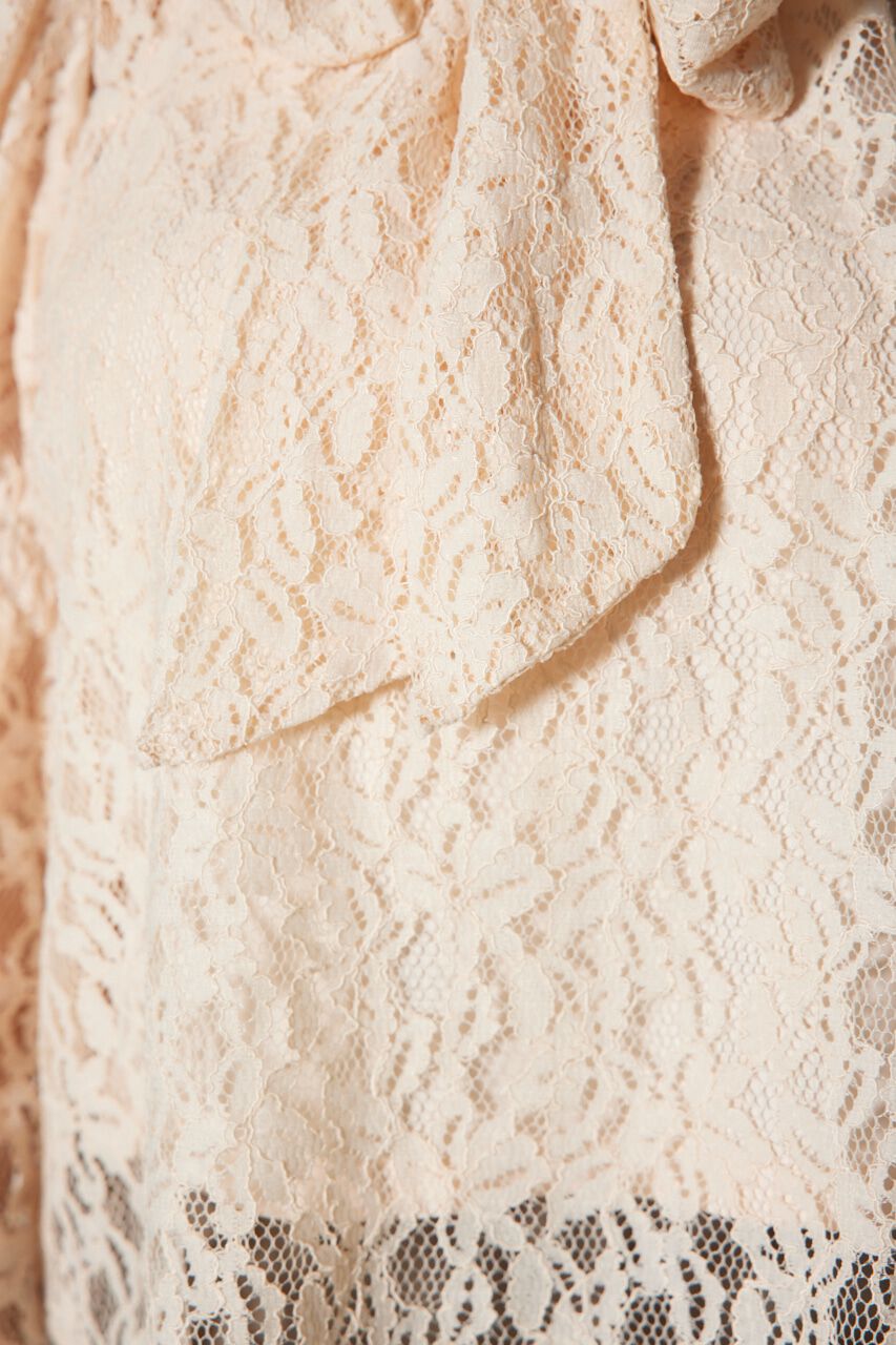 rienda「ショルダーシャーリングボウタイブラウス」|シャツ・ブラウス|