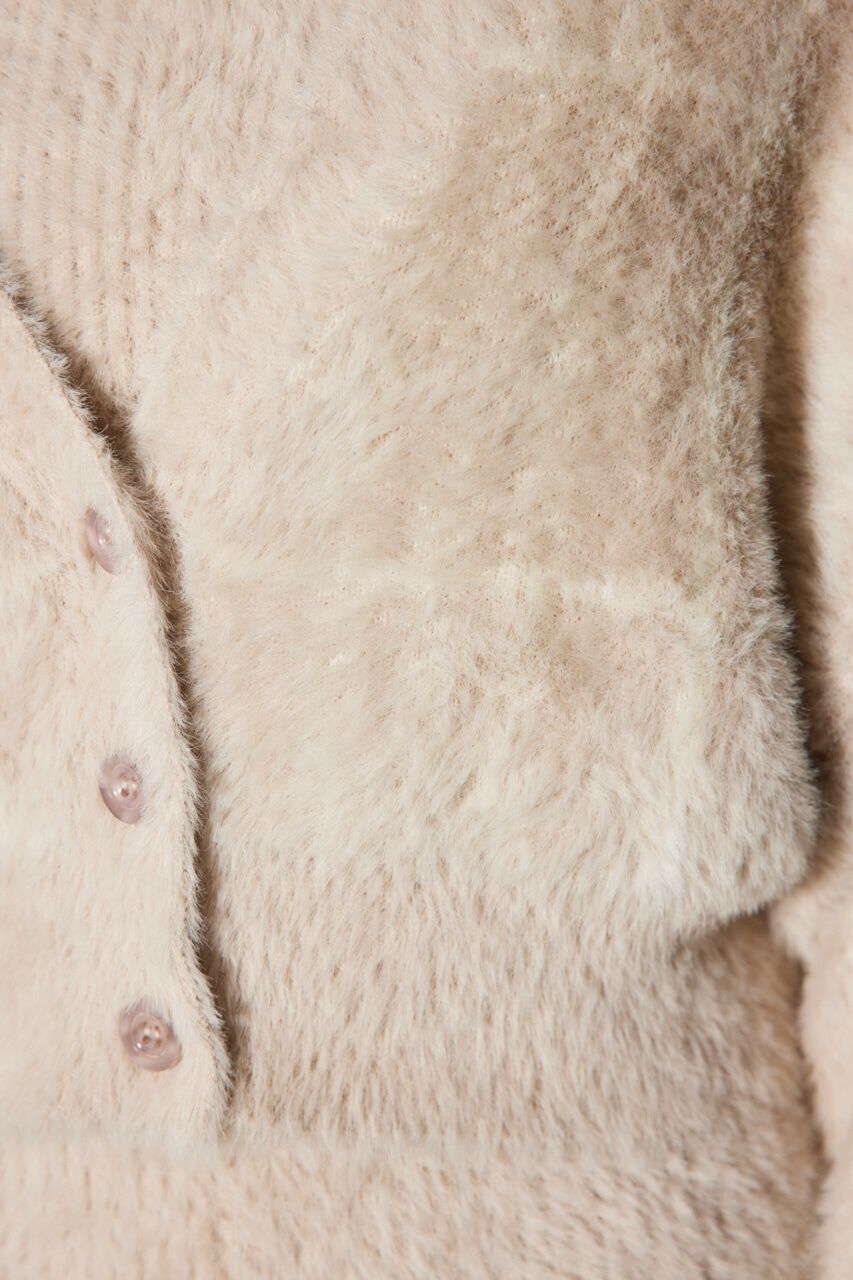 rienda「チェックジャガードカーディガンSETオフタートルニットミニワンピース」|ワンピース|