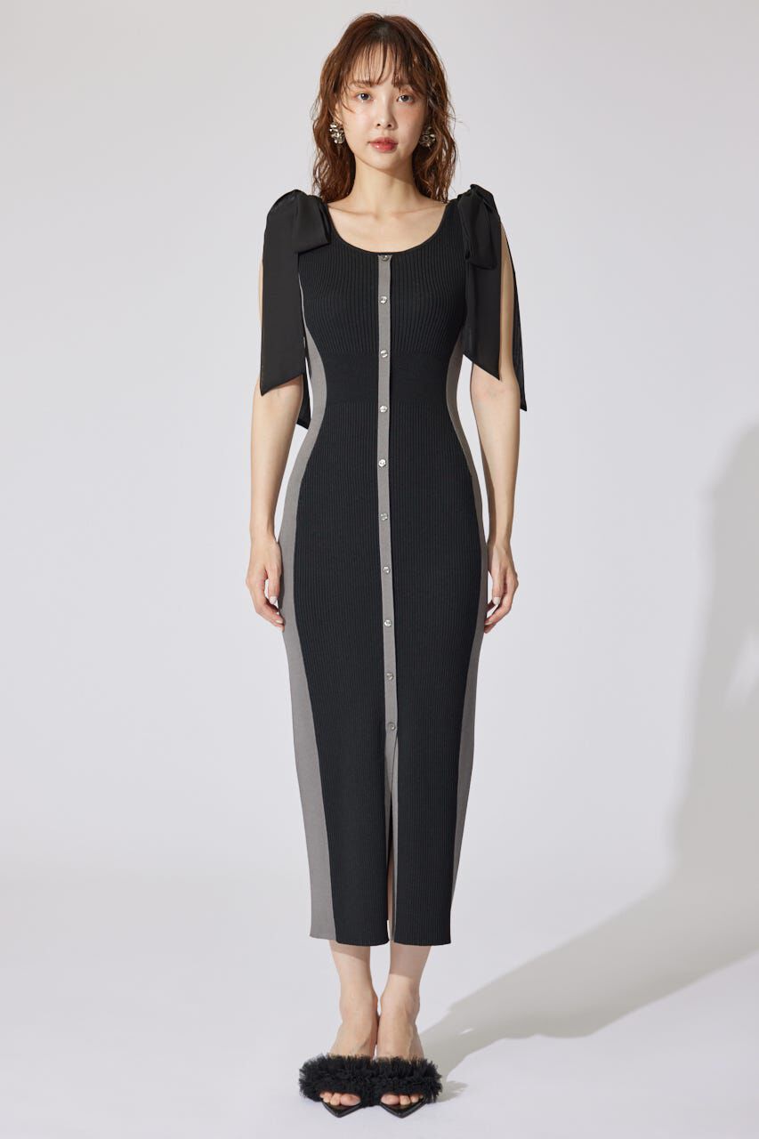 rienda「バイカラーリボンワンピース」|ワンピース|