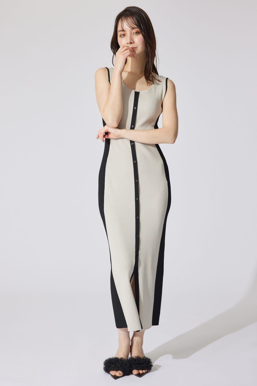 rienda「バイカラーリボンワンピース」|ワンピース|