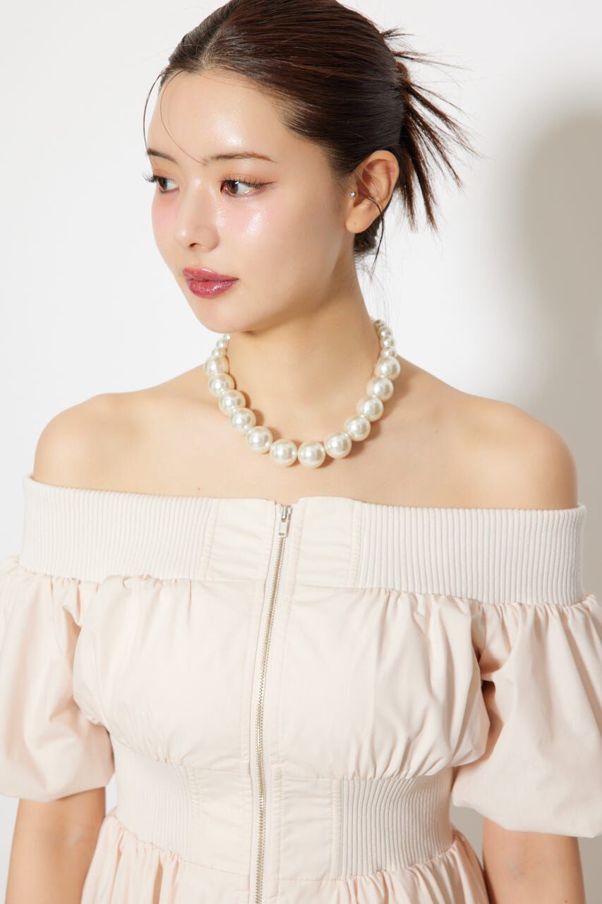 rienda「MA-1オフショルミニフレアワンピース」|ワンピース|