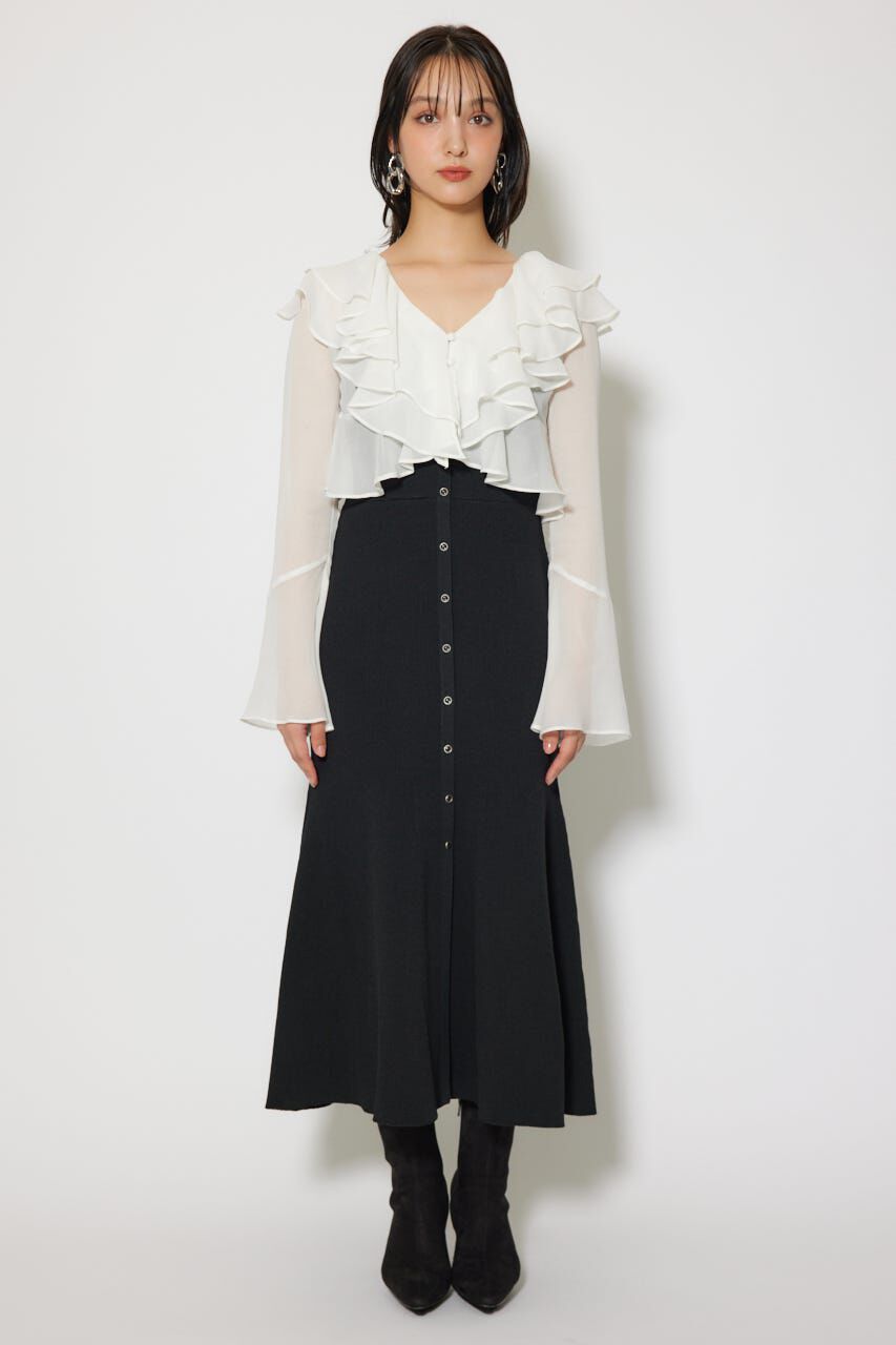 rienda「カーディガンセットニットマーメイドワンピース」|ワンピース|