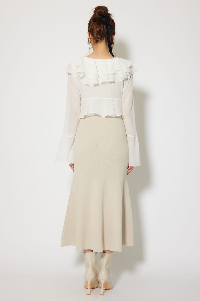 rienda「カーディガンセットニットマーメイドワンピース」|ワンピース|