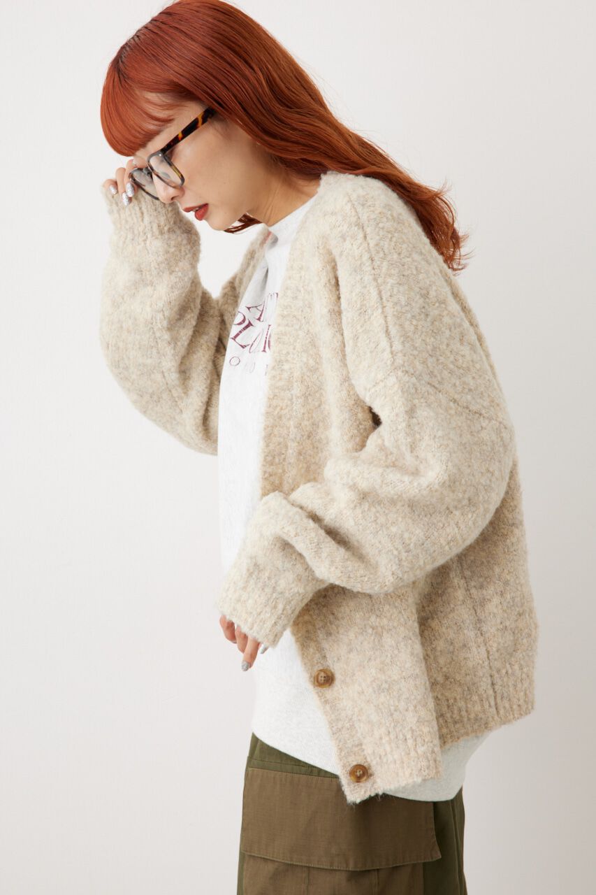 RODEO CROWNS「ミックスブークレニットカーディガン」|カーディガン|