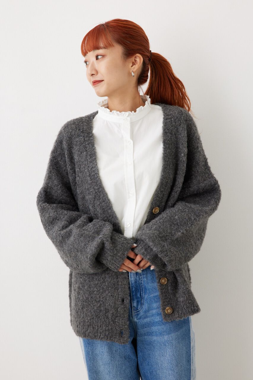 RODEO CROWNS「ミックスブークレニットカーディガン」|カーディガン|