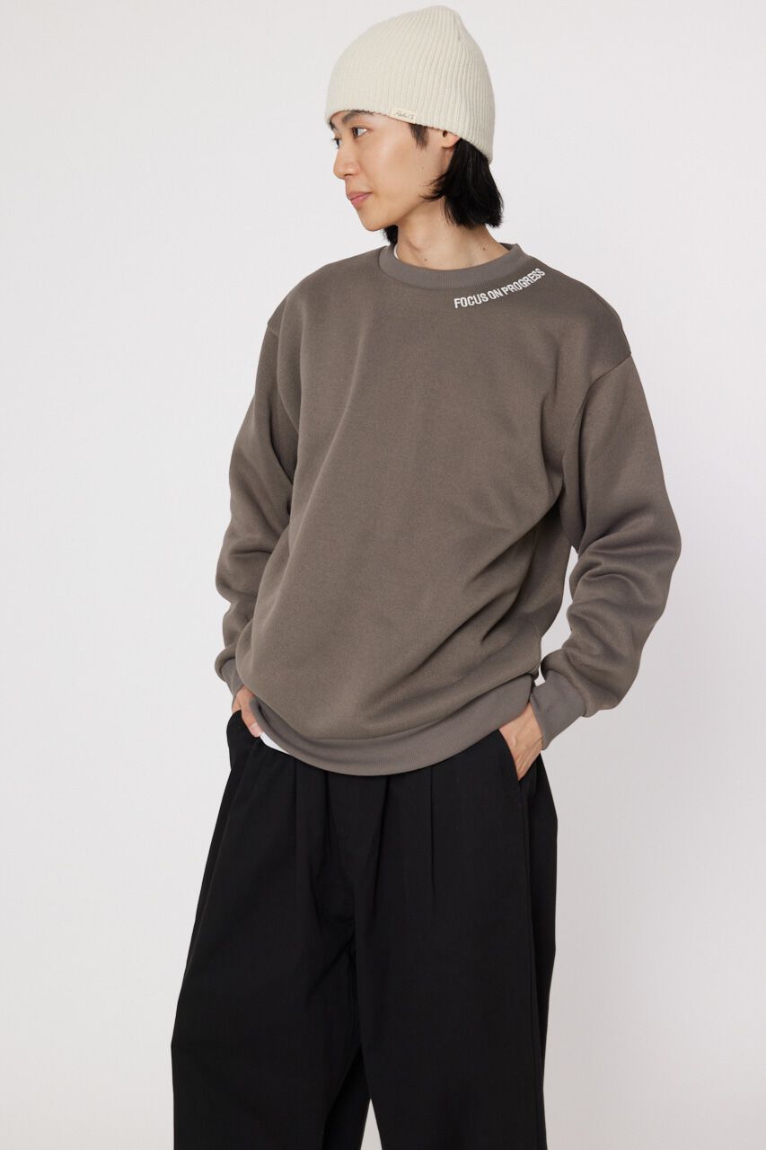 RODEO CROWNS「ニットライクメッセージロゴスウェットトップス」|Tシャツ・カットソー|GRY