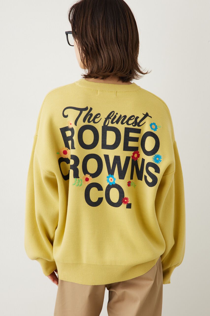 RODEO CROWNS「ブーケロゴ ニット トップス」|ニット・セーター|L/YEL1
