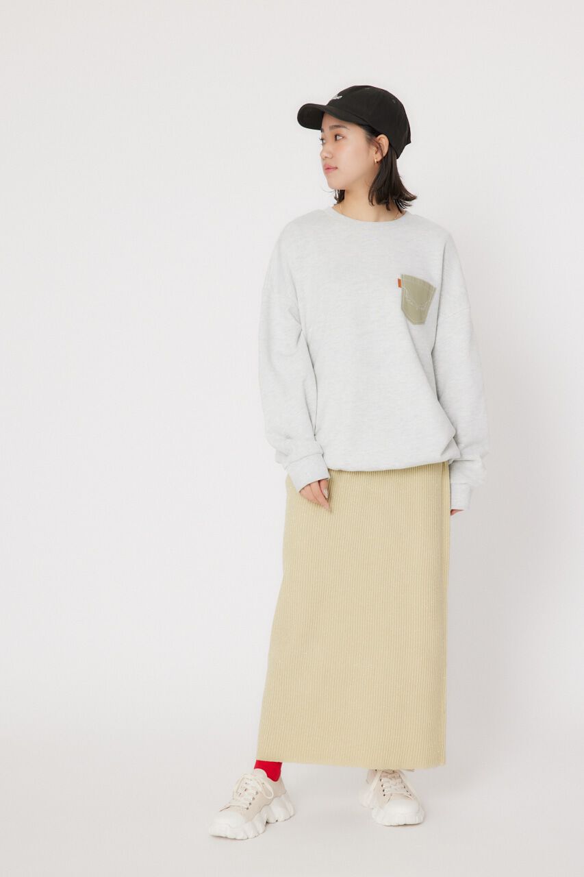 RODEO CROWNS「メタリック リブニット スカート」|スカート|