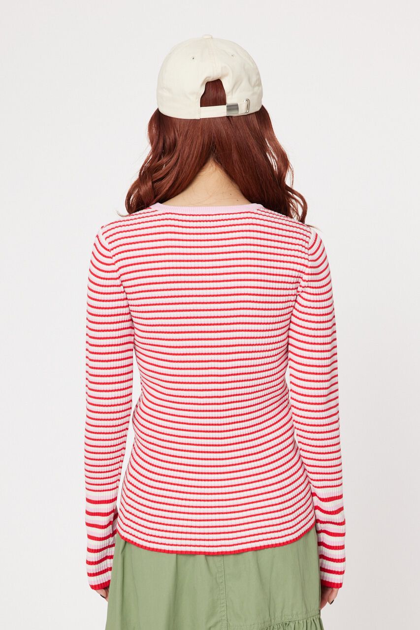 RODEO CROWNS「パターンボーダーニットトップス」|ニット・セーター|