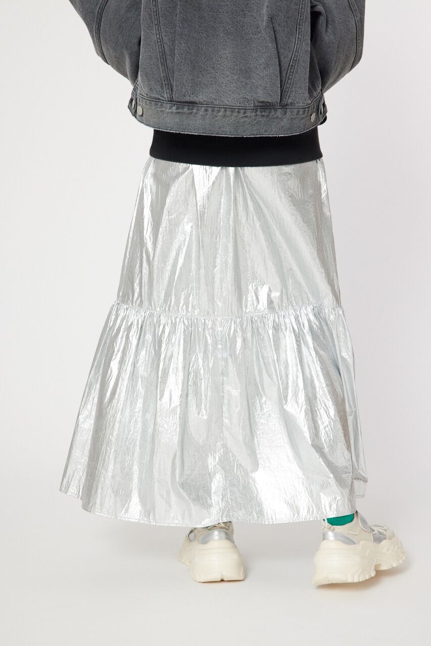 RODEO CROWNS「メタリックギャザースカート」|スカート|