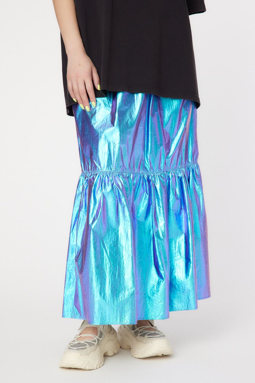 RODEO CROWNS「メタリックギャザースカート」|スカート|