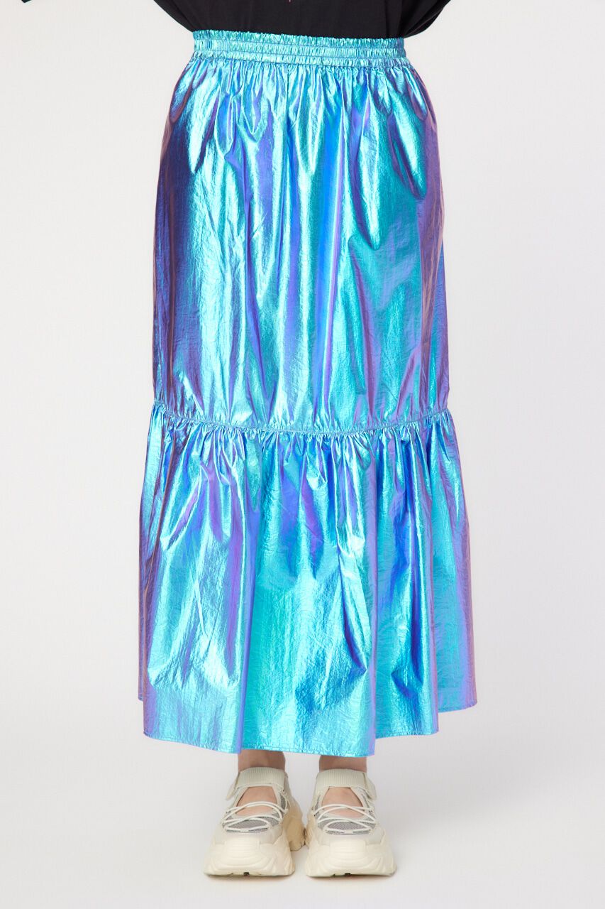 RODEO CROWNS「メタリックギャザースカート」|スカート|