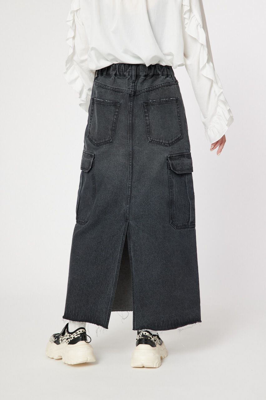 RODEO CROWNS「デニムカーゴマキシスカート」|スカート|