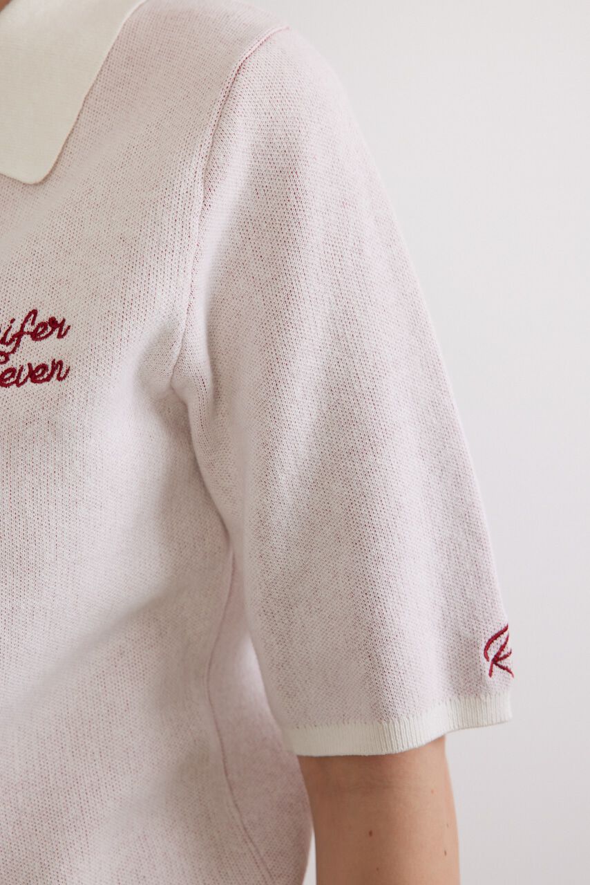 RODEO CROWNS「(JS)襟付きZIP KNITトップス」|ニット・セーター|