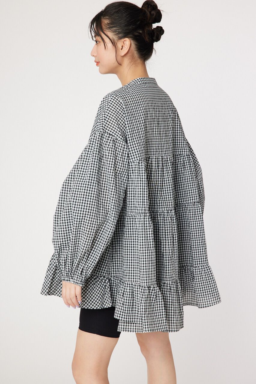 RODEO CROWNS「バンドカラーティアードチュニック」|シャツ・ブラウス|