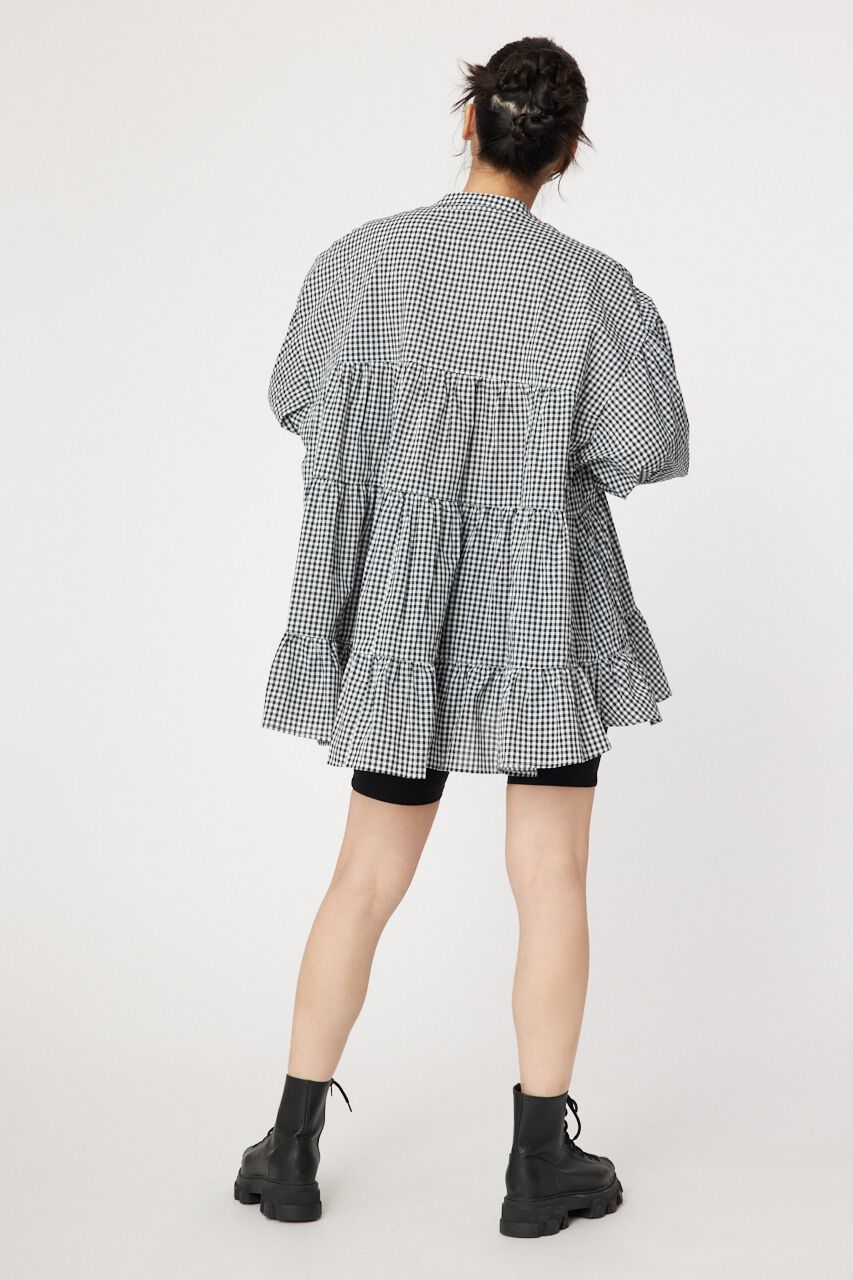 RODEO CROWNS「バンドカラーティアードチュニック」|シャツ・ブラウス|