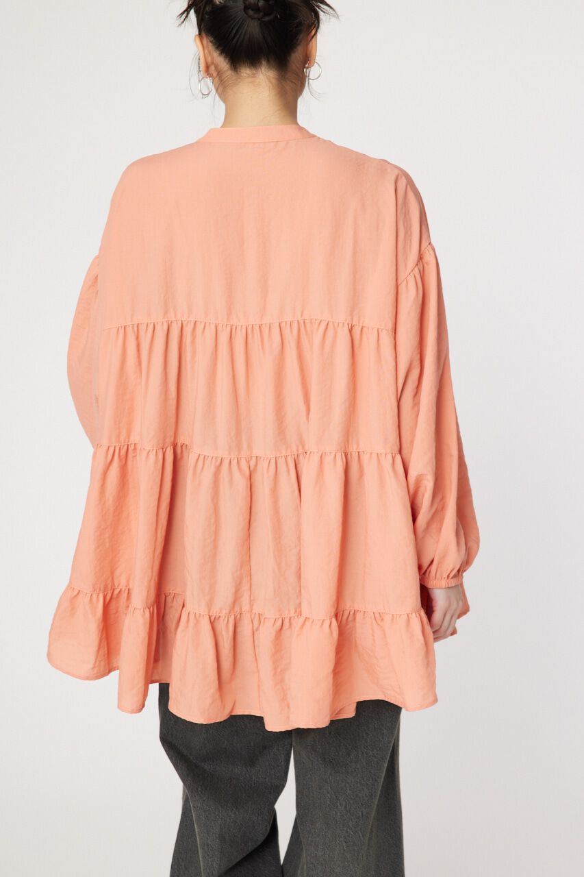 RODEO CROWNS「バンドカラーティアードチュニック」|シャツ・ブラウス|