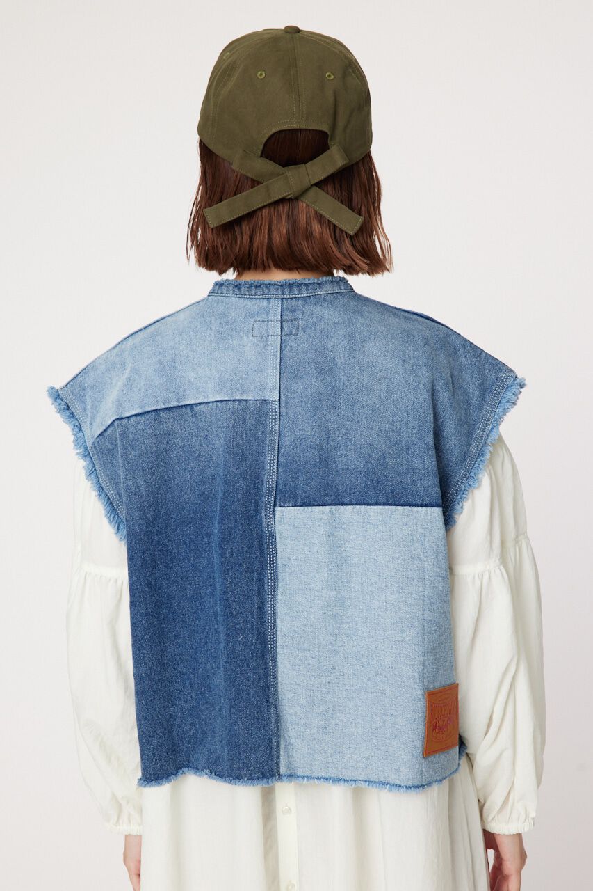 RODEO CROWNS「リメイクデニムベスト」|シャツ・ブラウス|