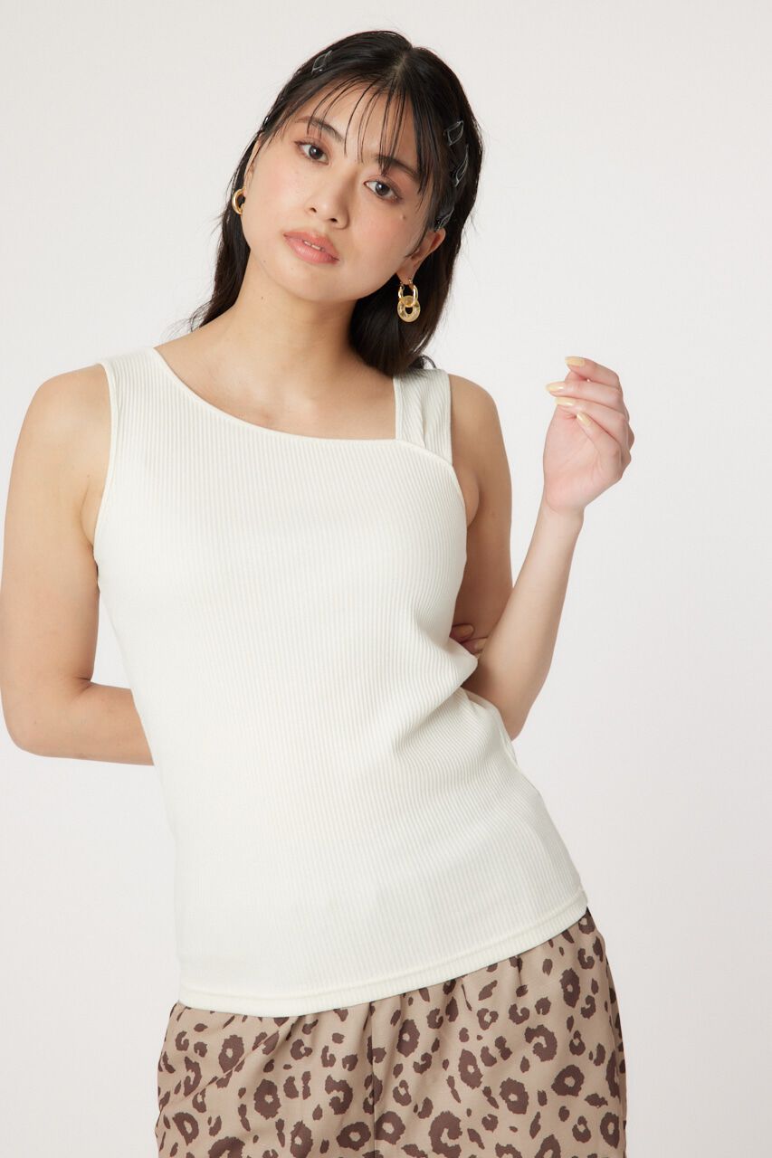 RODEO CROWNS「アシンメトリー2WAYタンクトップ」|タンクトップ|O/WHT1