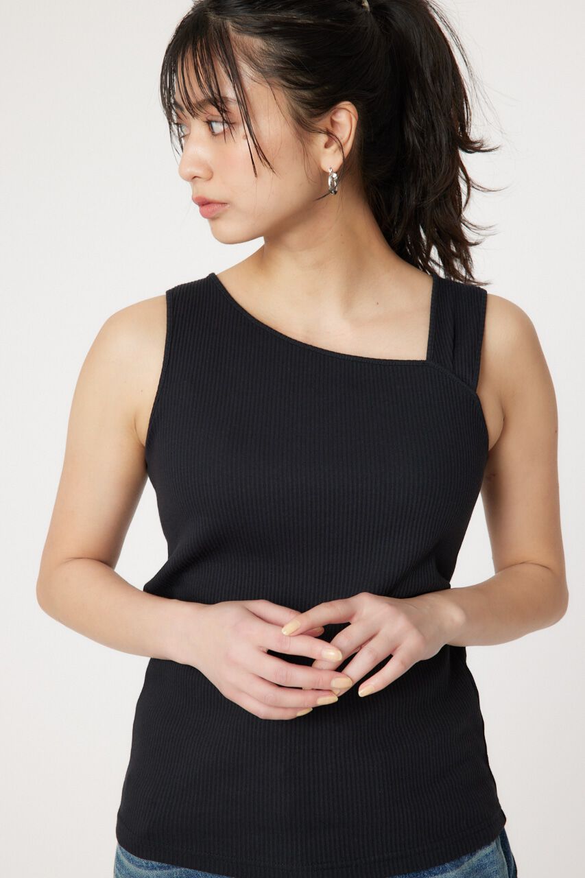 RODEO CROWNS「アシンメトリー2WAYタンクトップ」|タンクトップ|BLK