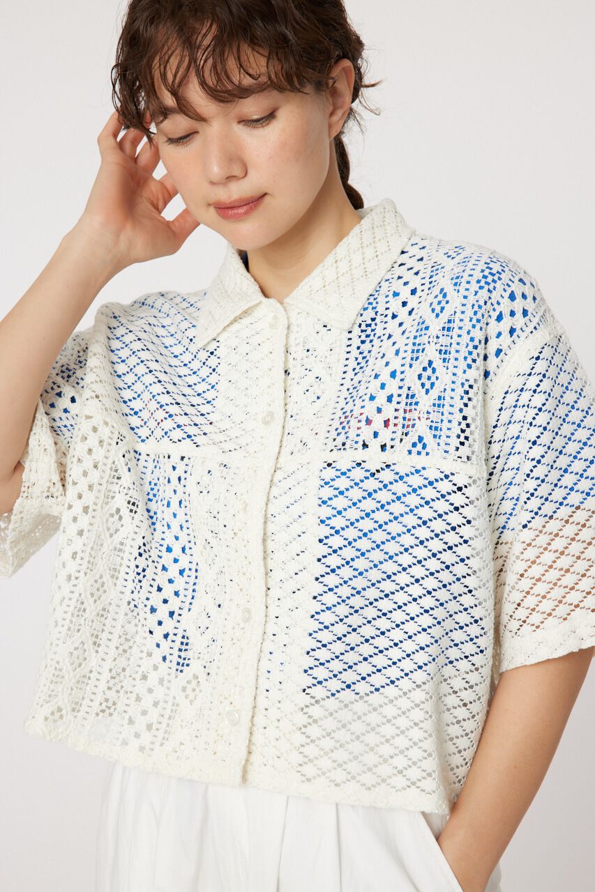 RODEO CROWNS「カスタムレースシャツ」|シャツ・ブラウス|O/WHT1