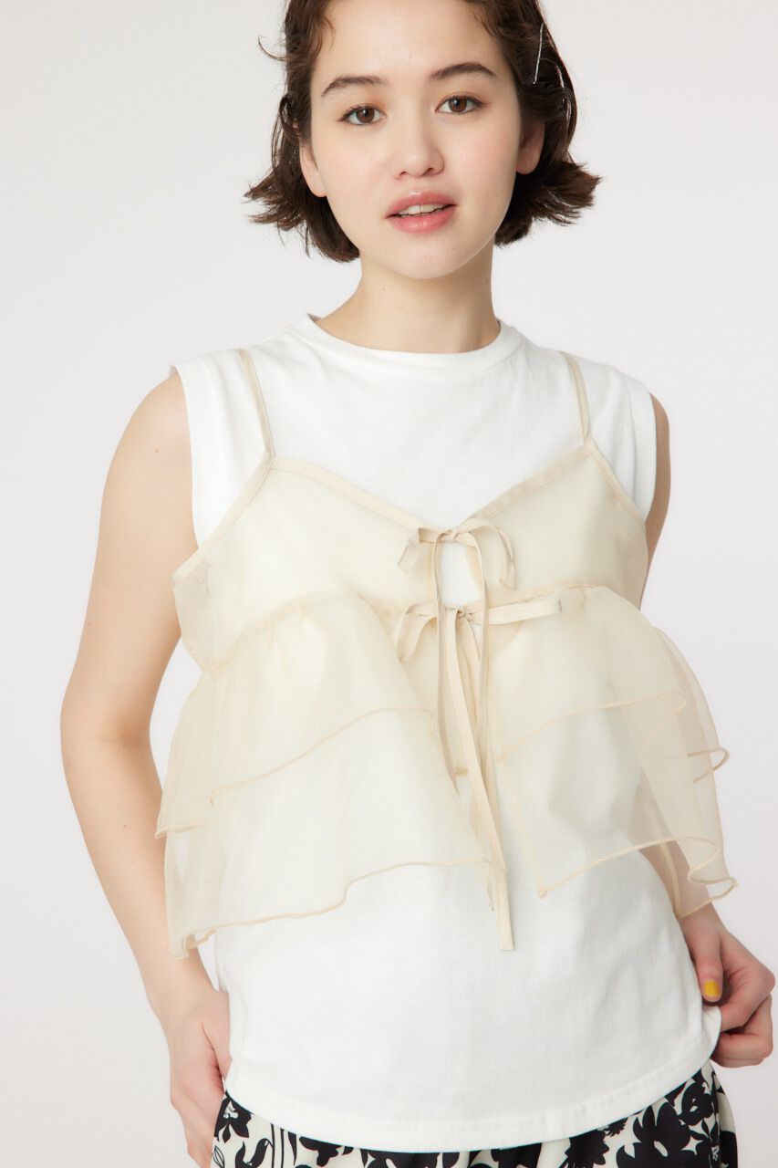 RODEO CROWNS「MULTI WAYシアーキャミソール&times;タンクSET」|キャミソール|O/WHT1