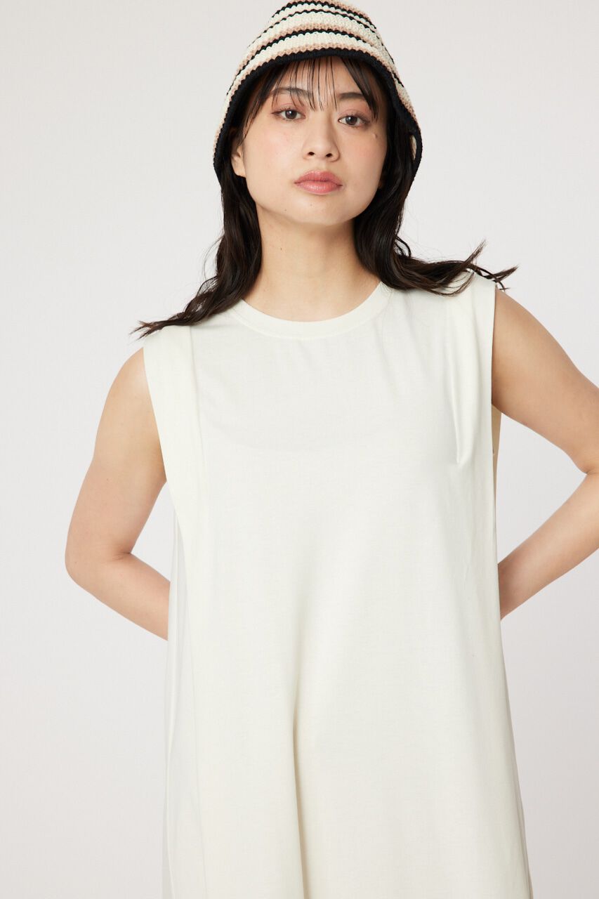 RODEO CROWNS「T/F ノースリーブチュニック」|タンクトップ|