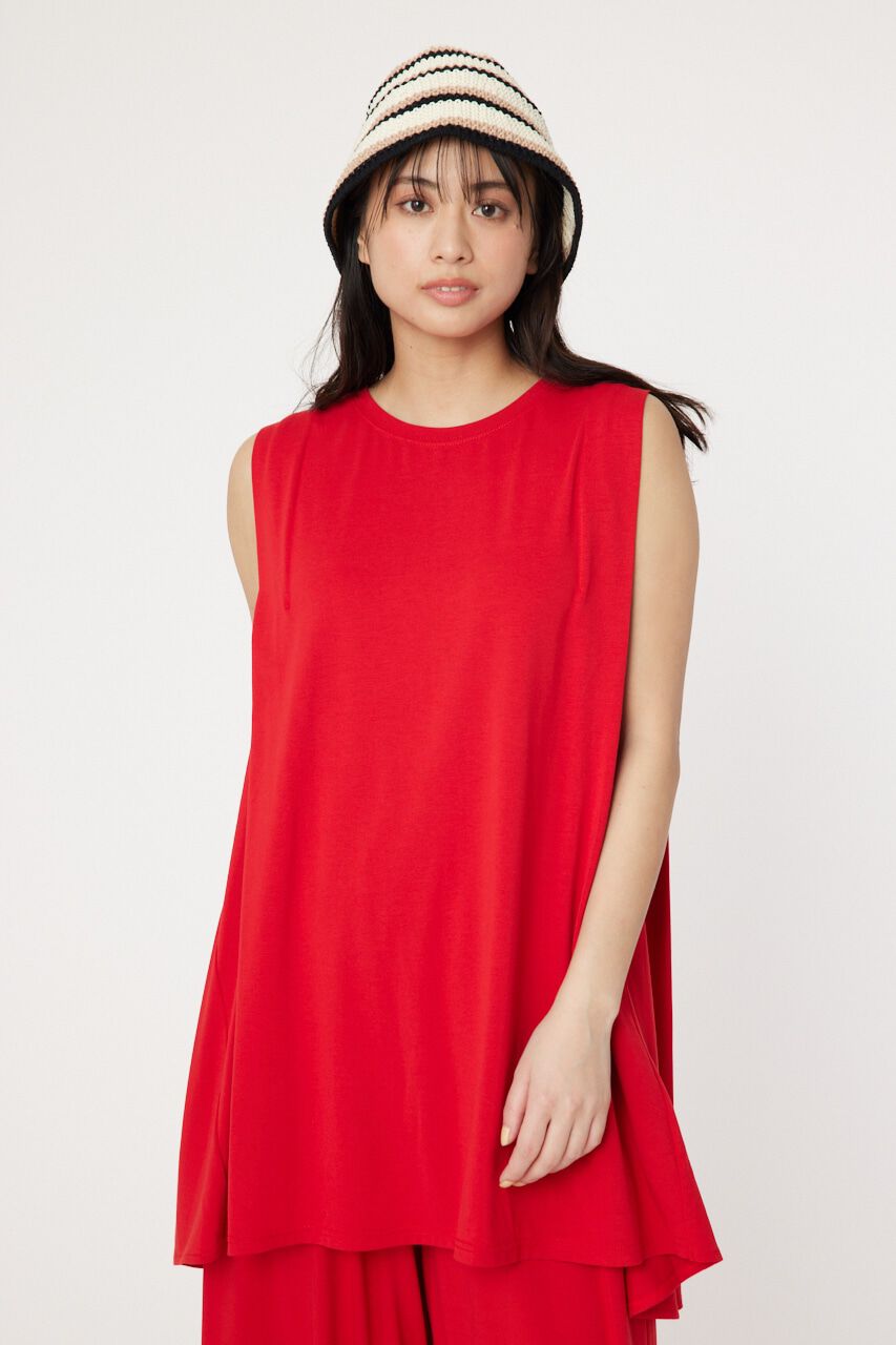 RODEO CROWNS「T/F ノースリーブチュニック」|タンクトップ|