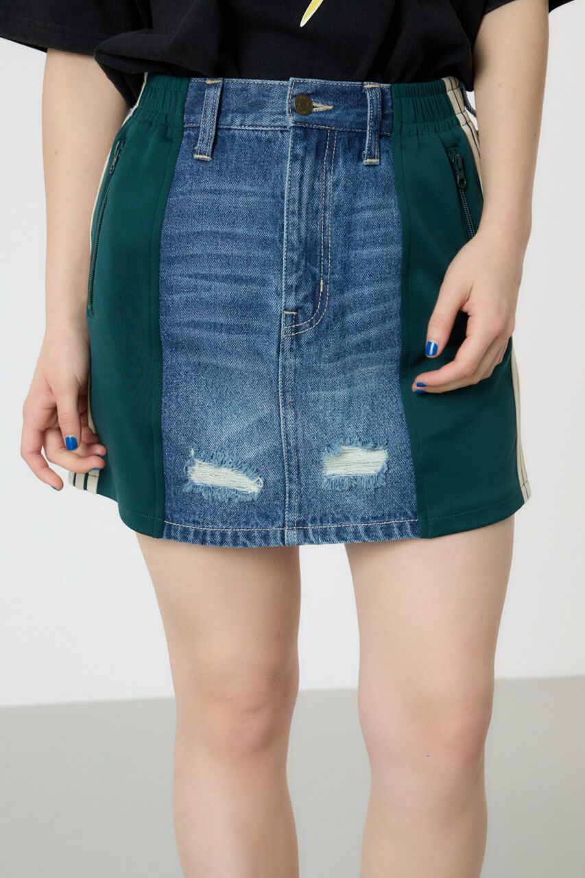 RODEO CROWNS「カスタムトラック DENIM MINI SK」|スカート|