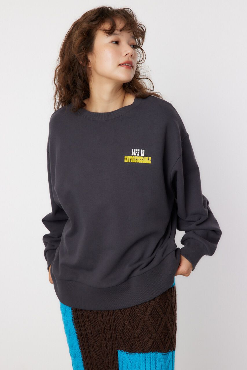 RODEO CROWNS「Multi Graphicスウェットトップス」|パーカー|C.GRY