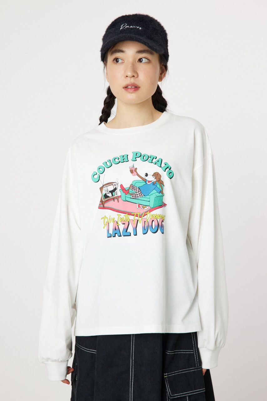 RODEO CROWNS「COUCH POTATO ロングスリーブTシャツ」|Tシャツ・カットソー|