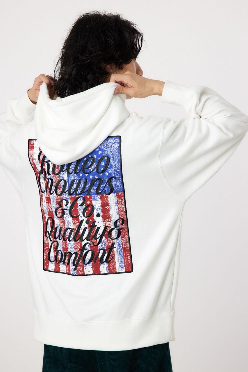 RODEO CROWNS「flag patch フーディー」|パーカー|