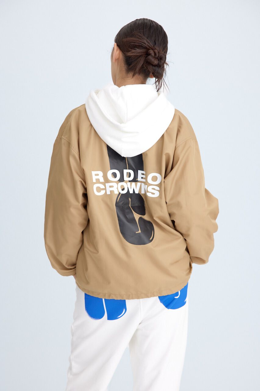 RODEO CROWNS「Balloon LOGO コーチジャケット」|ブルゾン・スタジャン|BEG