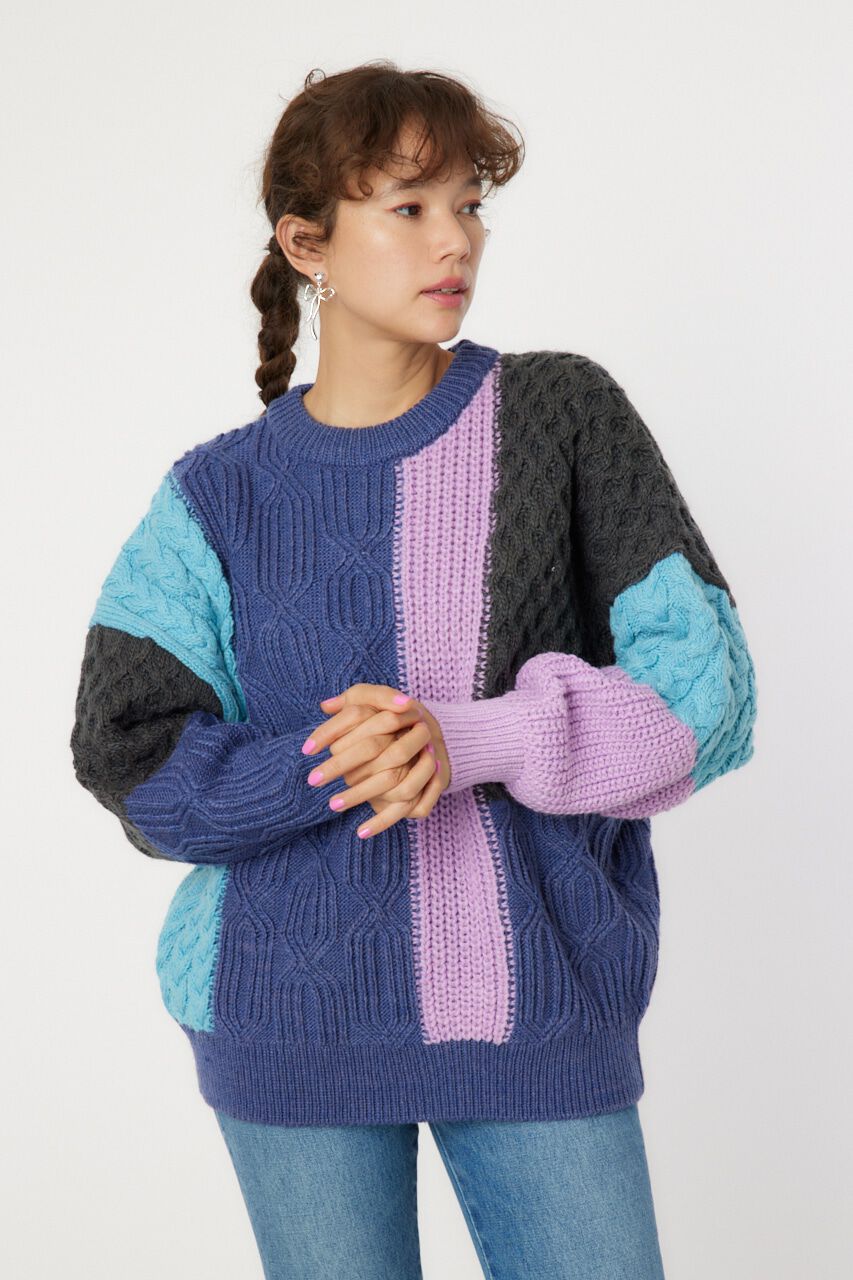 RODEO CROWNS「クレイジーパターンニットトップス」|ニット・セーター|