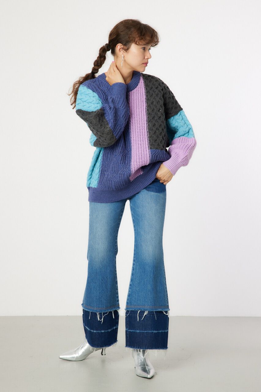 RODEO CROWNS「クレイジーパターンニットトップス」|ニット・セーター|