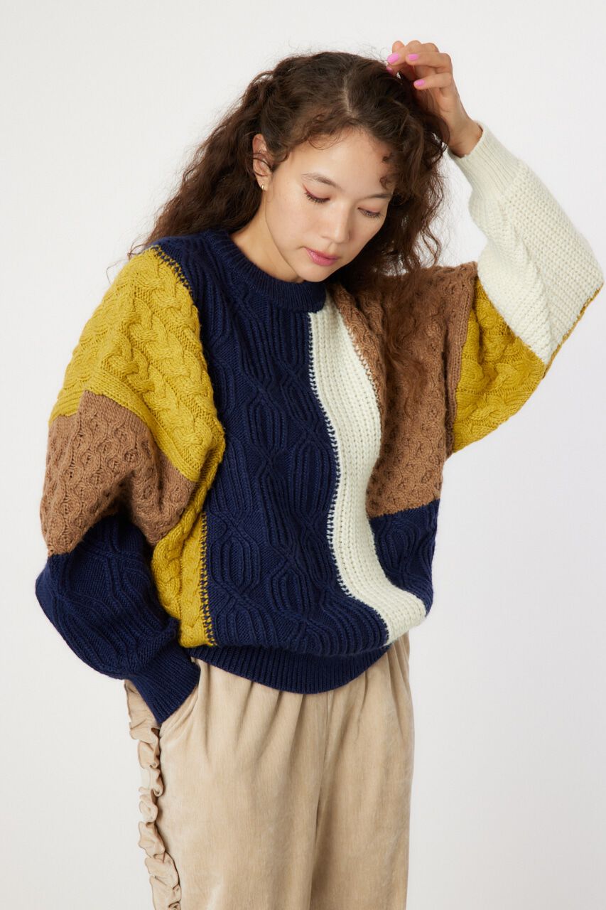 RODEO CROWNS「クレイジーパターンニットトップス」|ニット・セーター|