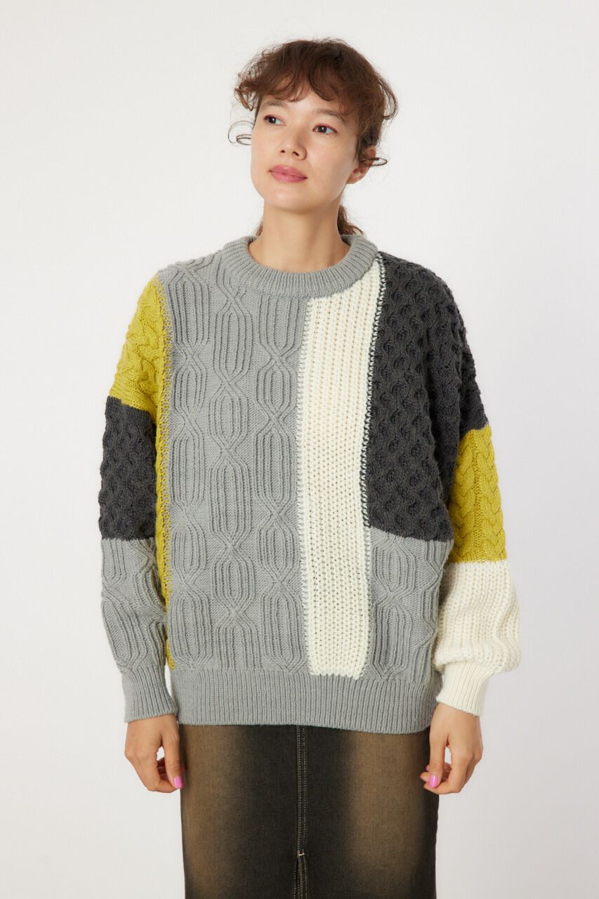 RODEO CROWNS「クレイジーパターンニットトップス」|ニット・セーター|