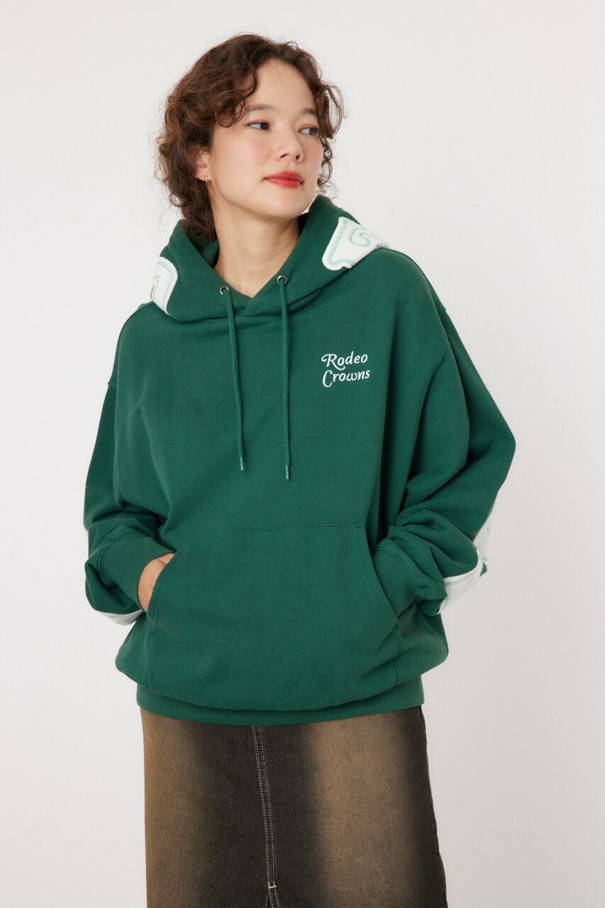 RODEO CROWNS「リバースパッチLOGOパーカー」|パーカー|D/GRN3