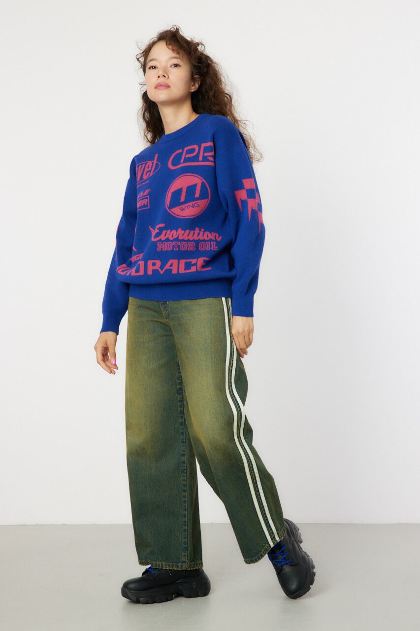 RODEO CROWNS「オートレースニットトップス」|ニット・セーター|