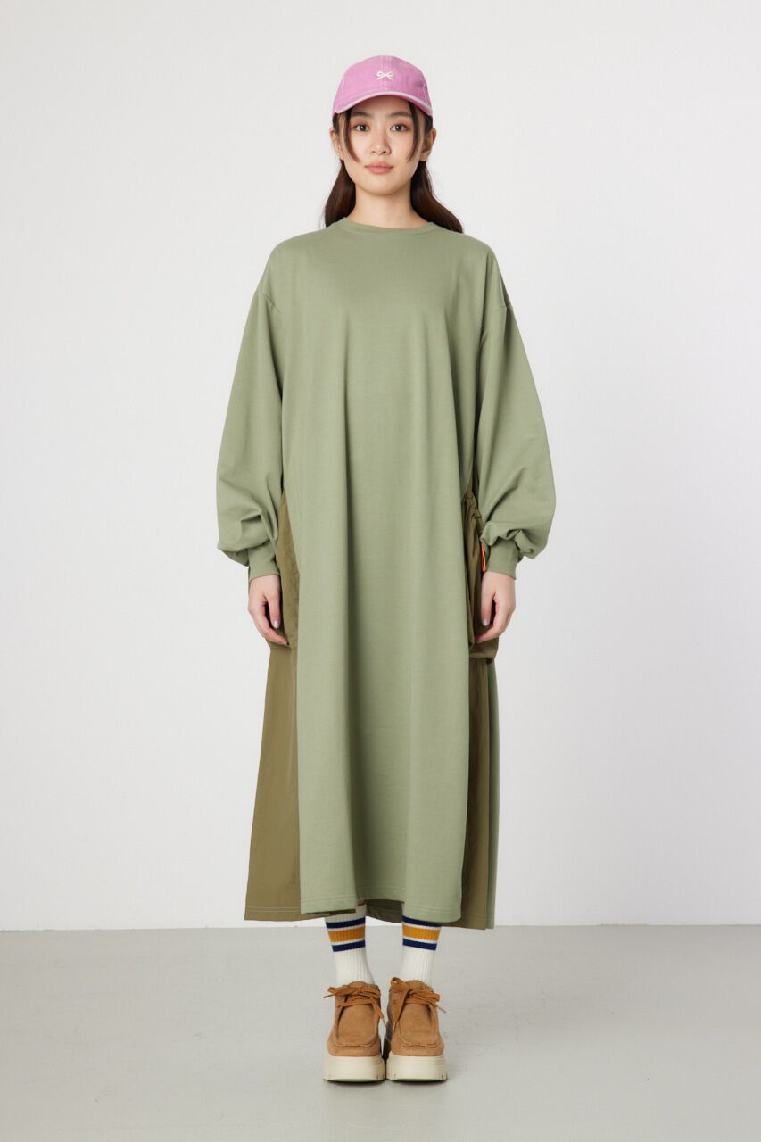 RODEO CROWNS「ナイロンドッキングマキシワンピース」|ワンピース|