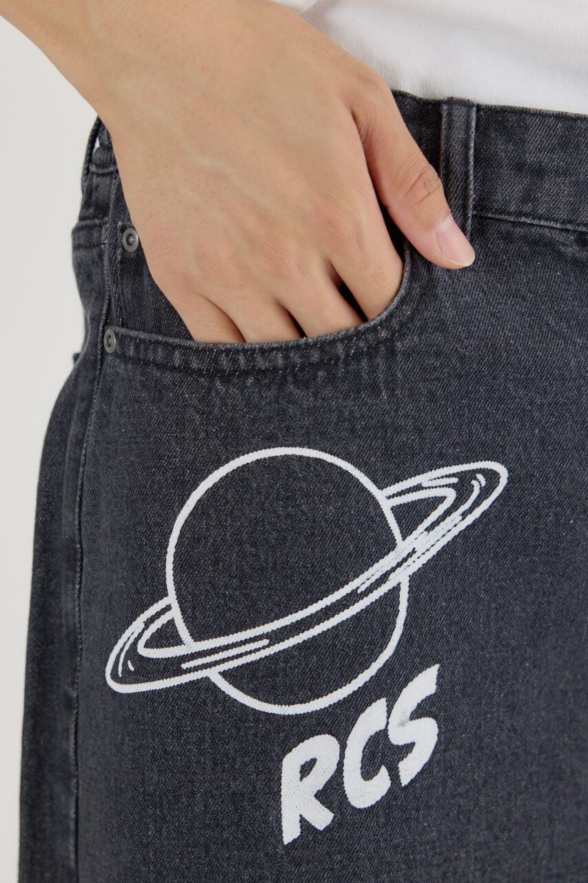 RODEO CROWNS「ラクガキバミューダデニムパンツ」|デニム|