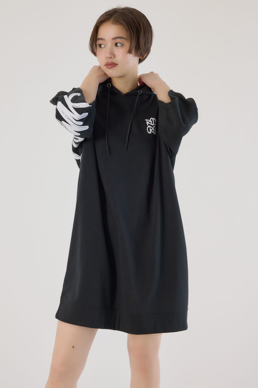 RODEO CROWNS「Right shoulder LOGOパーカーワンピース」|ワンピース|