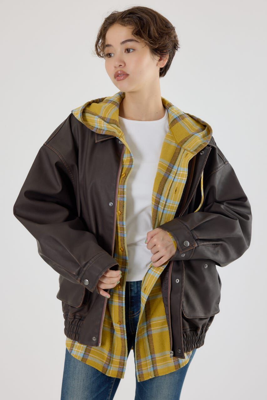 RODEO CROWNS「ヴィンテージフェイクレザーブルゾン」|その他|