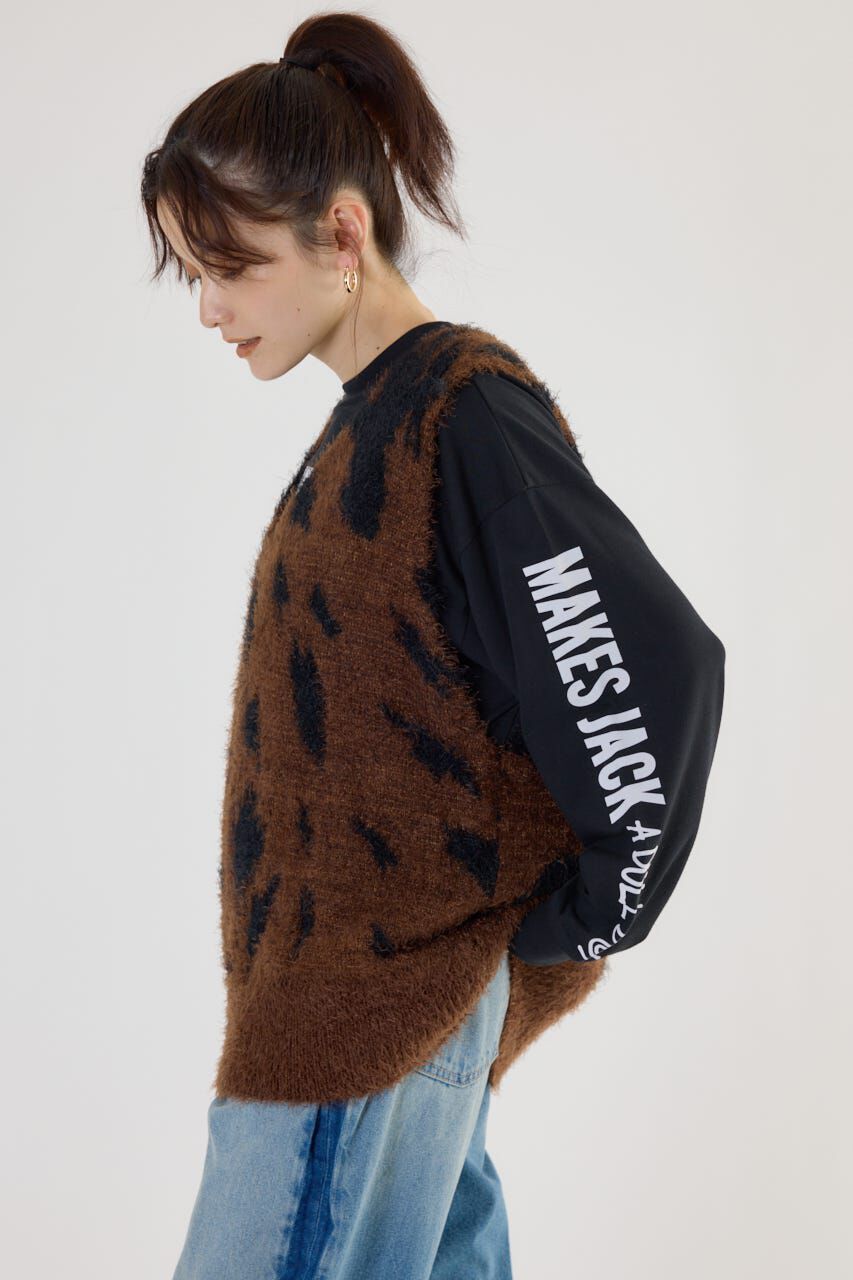 RODEO CROWNS「シャギーニットベスト」|ニット・セーター|