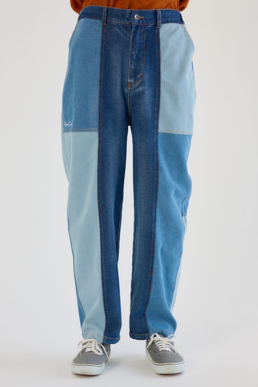 RODEO CROWNS「パッチワークバレルデニムパンツ」|デニム|