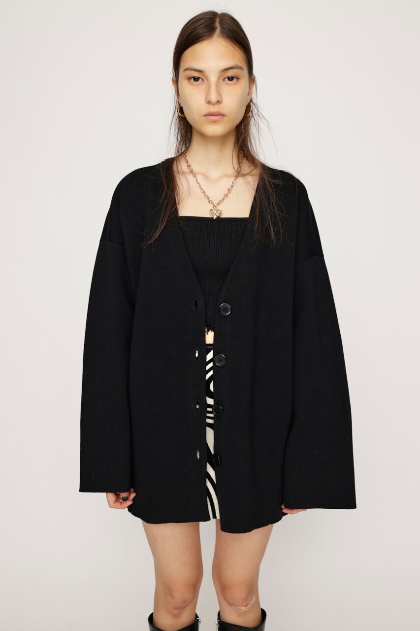 SLY「WASHABLE V／N HG カーディガン」|カーディガン|BLK