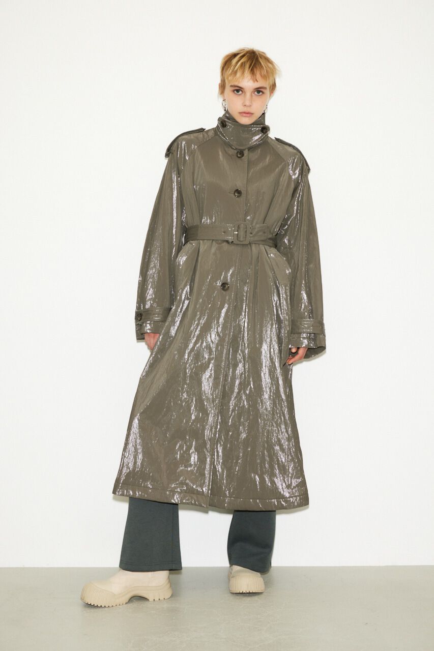 SLY「PUFFER SHINY COLLAR コート」|その他|D/GRY3